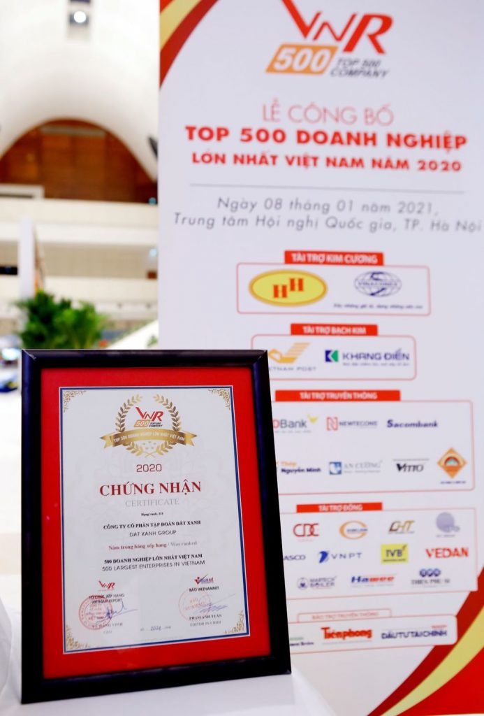 TẬP ĐOÀN ĐẤT XANH TIẾP TỤC GHI DANH VÀO TOP 10 DOANH NGHIỆP BĐS TƯ NHÂN LỚN NHẤT VIỆT NAM NĂM 2020 - Viet Nam Smart City