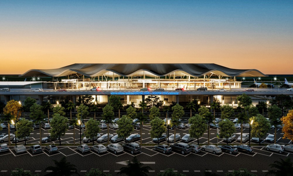 Kiến trúc đồi cát 'hóa thân' vào nhà ga sân bay Đồng Hới gần 2.000 tỷ - Viet Nam Smart City
