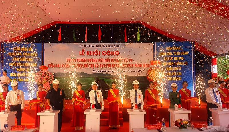 Bình Định khởi công dự án giao thông 1.171 tỷ đồng nối quốc lộ đến khu công nghiệp - Viet Nam Smart City